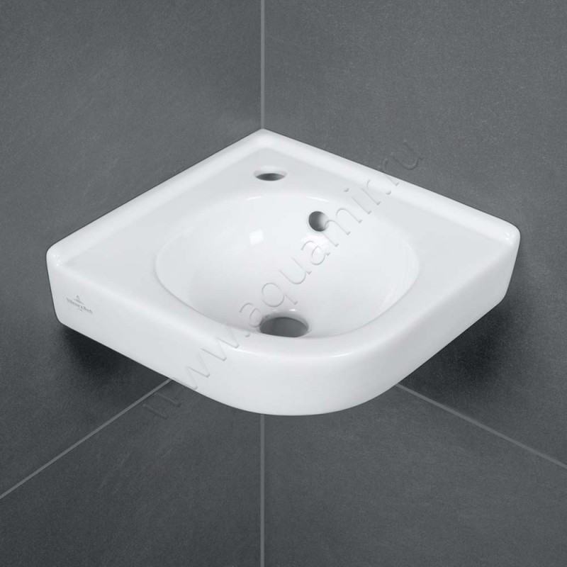 Рукомойник подвесной Villeroy & Boch O.novo 32 см, фарфор, белый глянец/white alpin 73103201