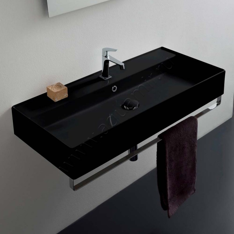 Раковина подвесная Scarabeo Teorema 2.0 100 см 5106R100A35BK