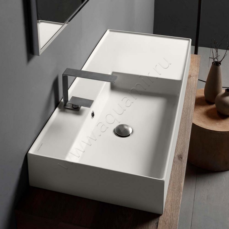 Раковина-чаша накладная с отверстием под смеситель Scarabeo Teorema 2.0 101 см 511941