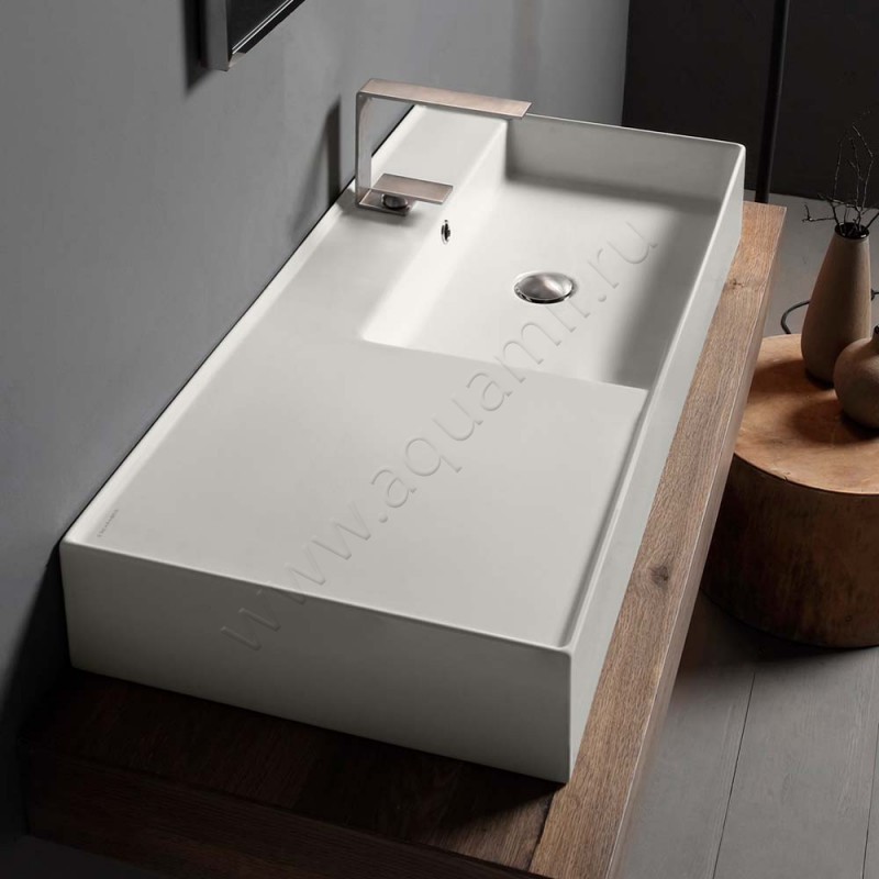 Раковина-чаша накладная с отверстием под смеситель Scarabeo Teorema 2.0 101 см 512041