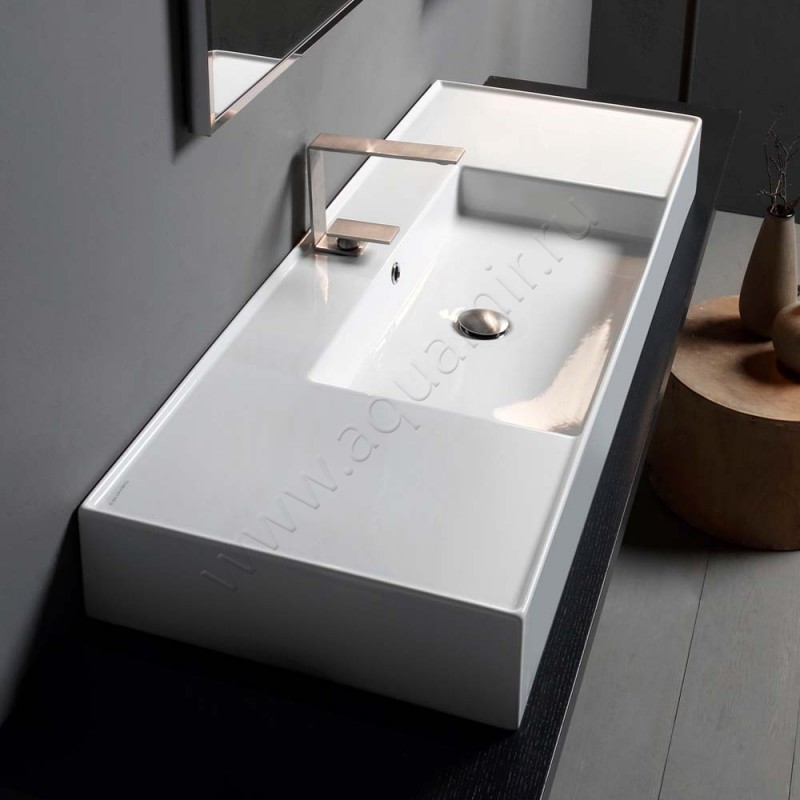 Раковина-чаша накладная с отверстием под смеситель Scarabeo Teorema 2.0 121 см 5125