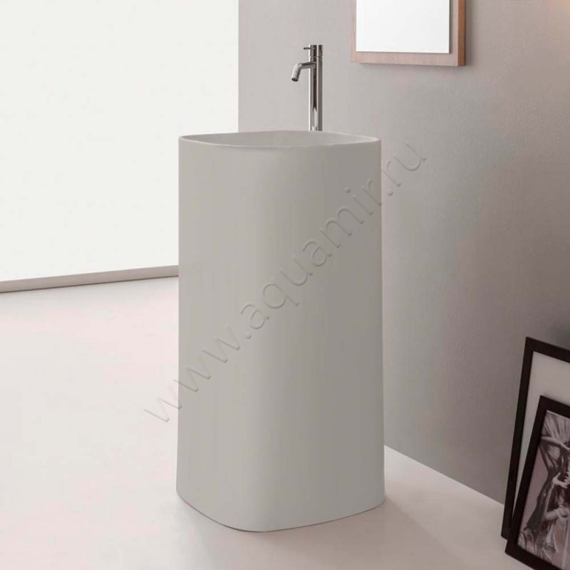 Раковина напольная без отверстий под смеситель Scarabeo Moon 42 см 551041