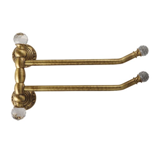 Полотенцедержатель Migliore Cristalia 37 см, бронза 16780