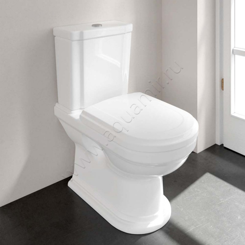 Унитаз напольный Villeroy & Boch HOMMAGE 72,5 см, белый, с покрытием ceramicplus 666210R1
