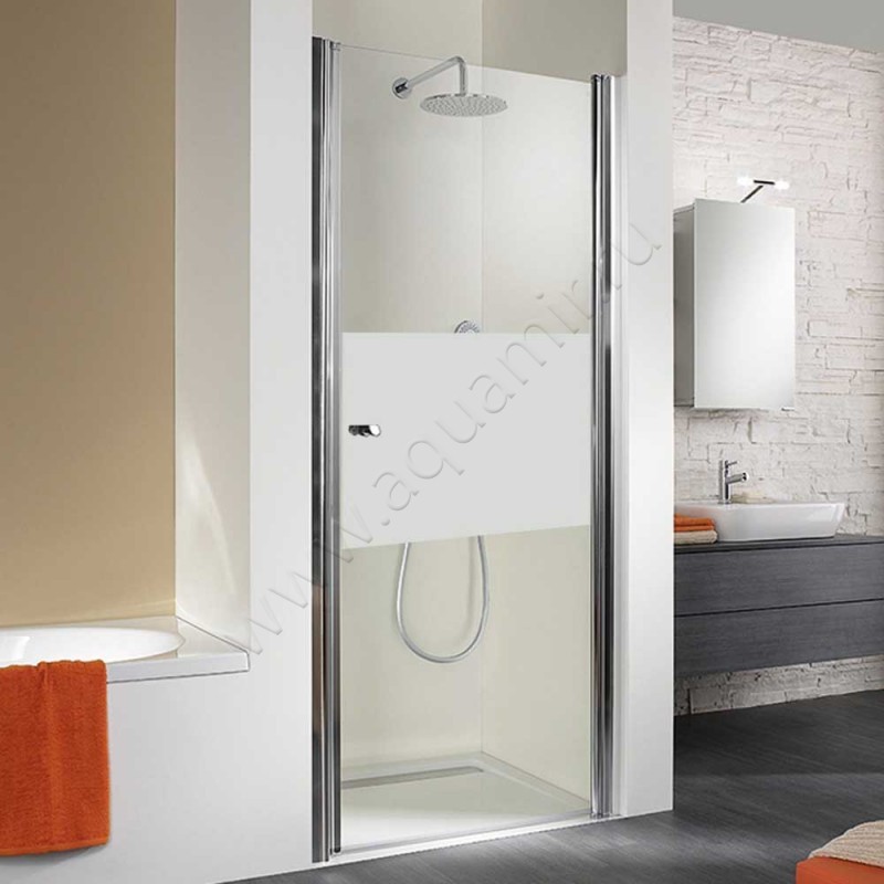 Поворотная душевая дверь в нишу HSK Exklusiv хром 401100-41-100#200EdRe