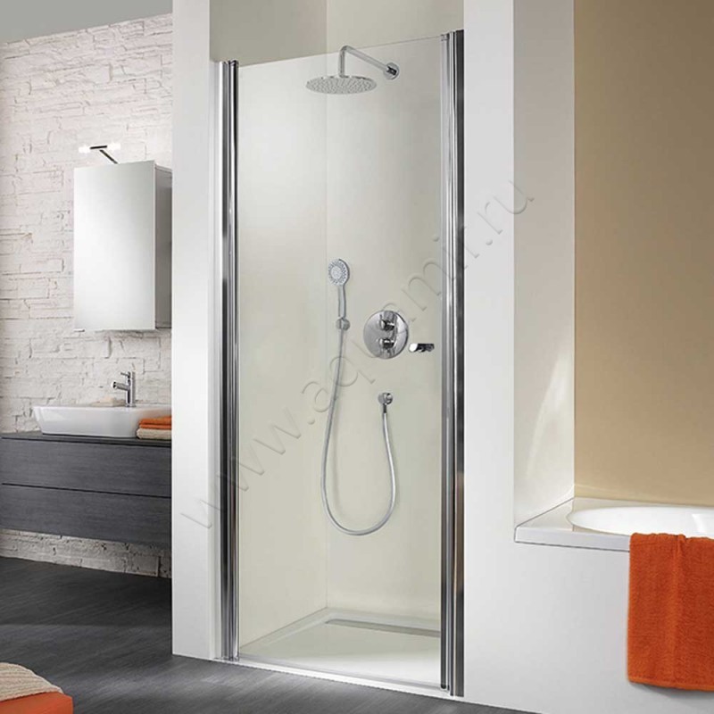 Поворотная душевая дверь в нишу HSK Exklusiv хром 401100-41-50#200Li