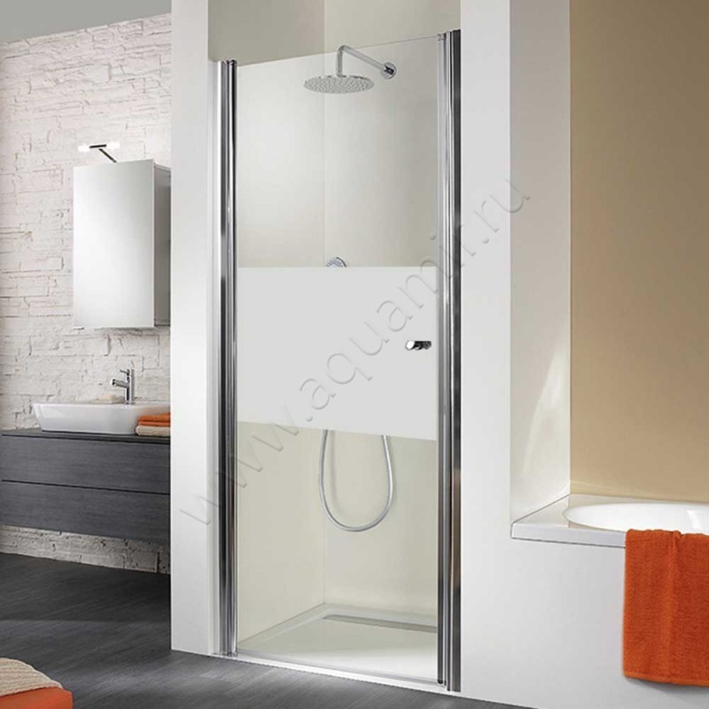 Поворотная душевая дверь в нишу HSK Exklusiv хром 401075-41-100#200EdLi