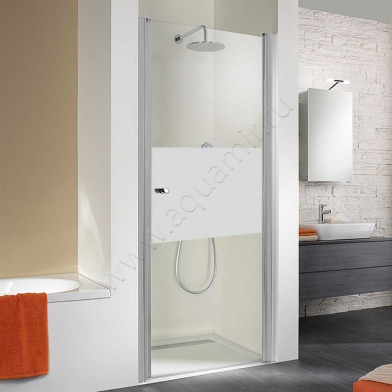 Поворотная душевая дверь в нишу HSK Exklusiv в серебристом цвете 401080-01-100#200Re