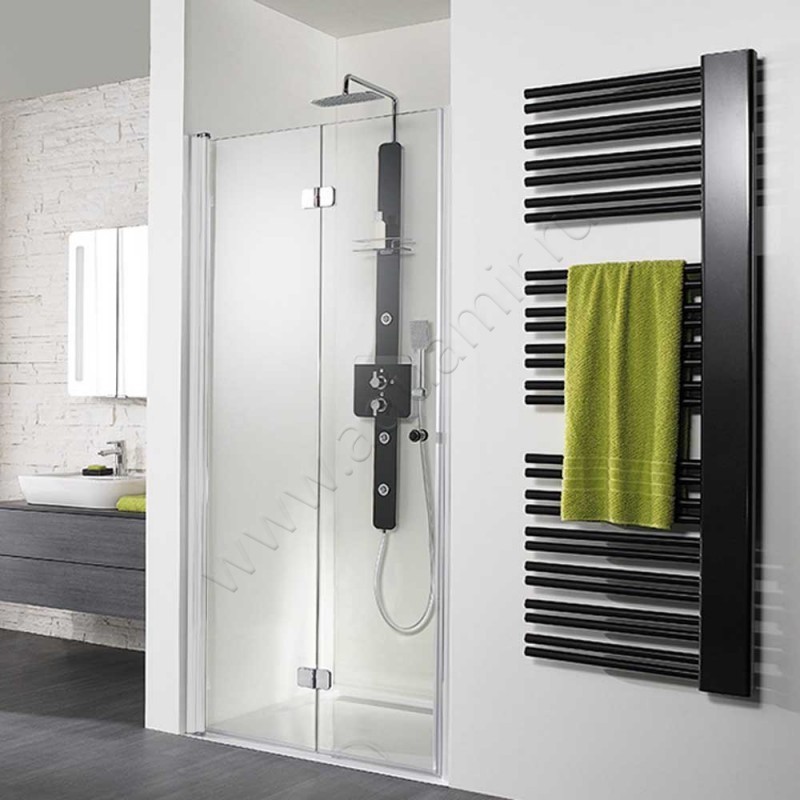 Складная душевая дверь в нишу HSK Exklusiv белая 406090-04-50#EdLi200