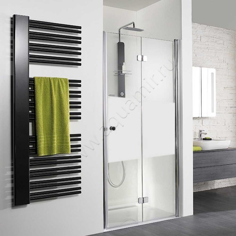 Складная душевая дверь в нишу HSK Exklusiv хром 406100-41-100#Re200