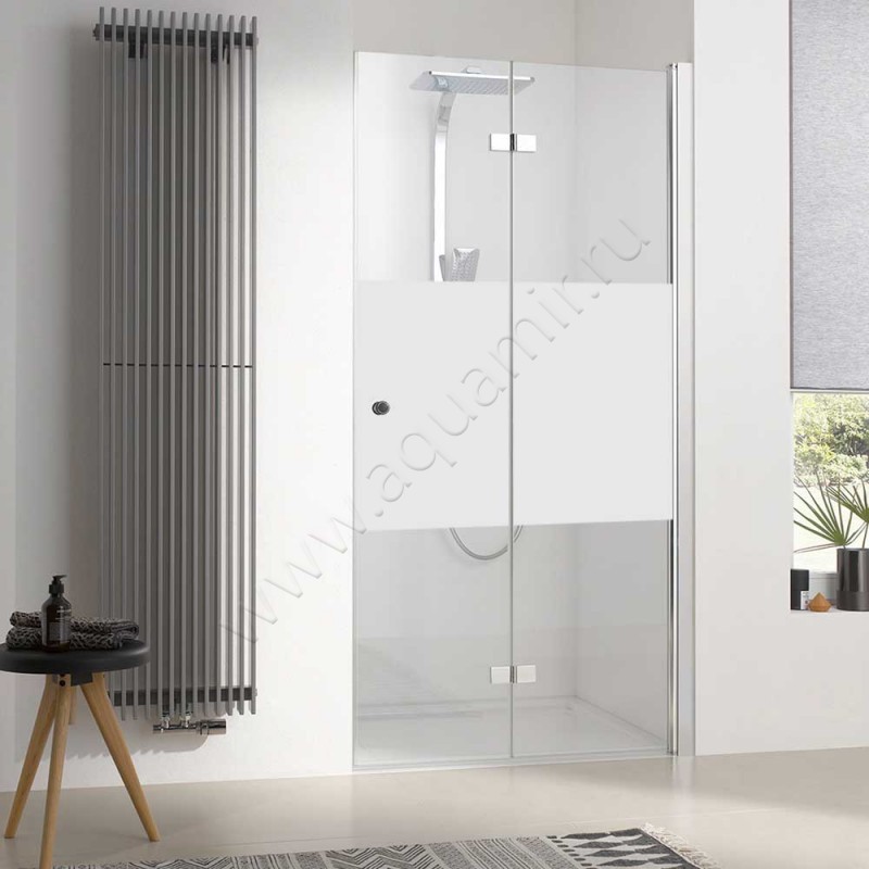 Складная душевая дверь в нишу HSK Atelier Plan хром 17088075-41-100#EdRe