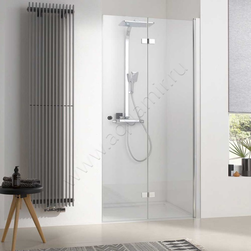 Складная душевая дверь в нишу HSK Atelier Plan хром 17088120-41-50#EdRe