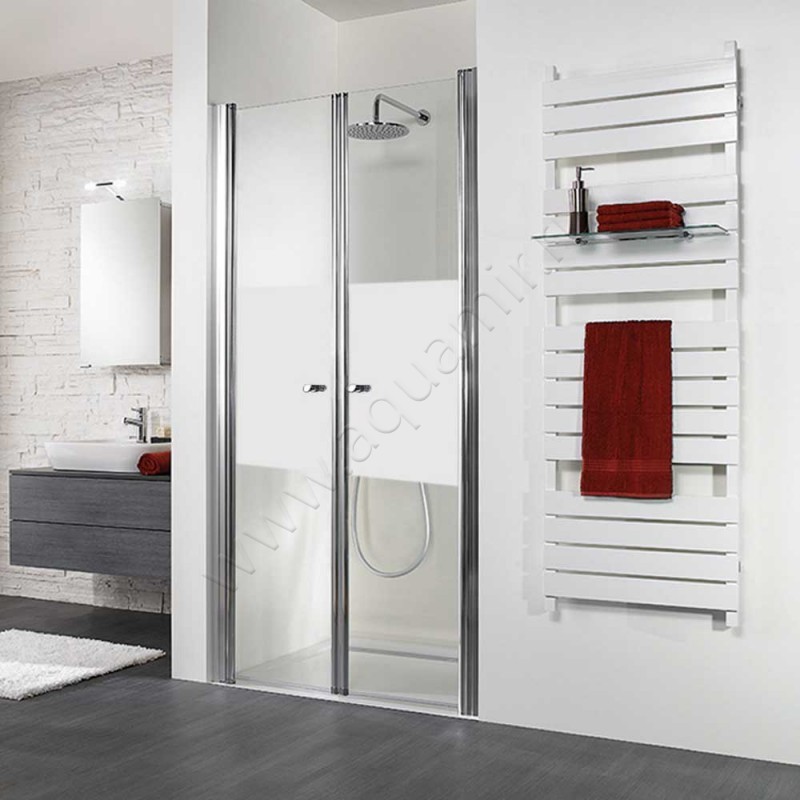 Маятниковая душевая дверь в нишу HSK Exklusiv хром 411090-41-100#200