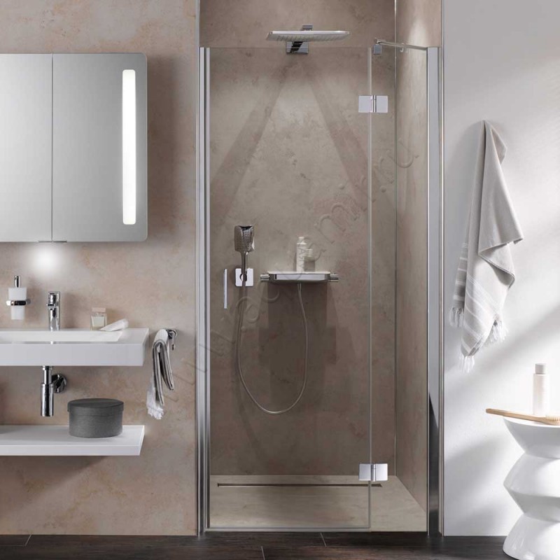 Маятниковая душевая дверь в нишу с фиксированным элементом HSK Aperto хром 2801120-41-50#EdRe