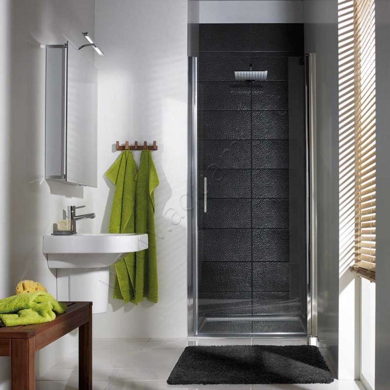 Маятниковая душевая дверь в нишу HSK Favorit Nova хром 157100-41-50#Re