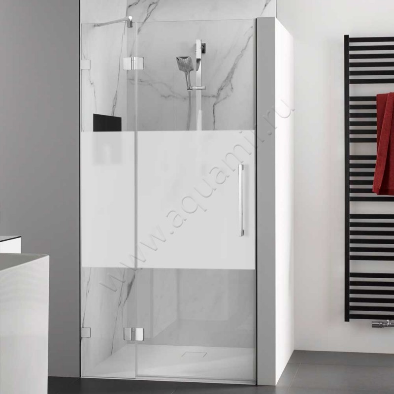 Маятниковая душевая дверь в нишу HSK Aperto Pur хром AOP.104-41-100#EdLi