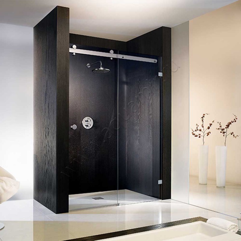 Раздвижная душевая дверь в нишу HSK Atelier Pur хром AP.30-41-50#EdRe