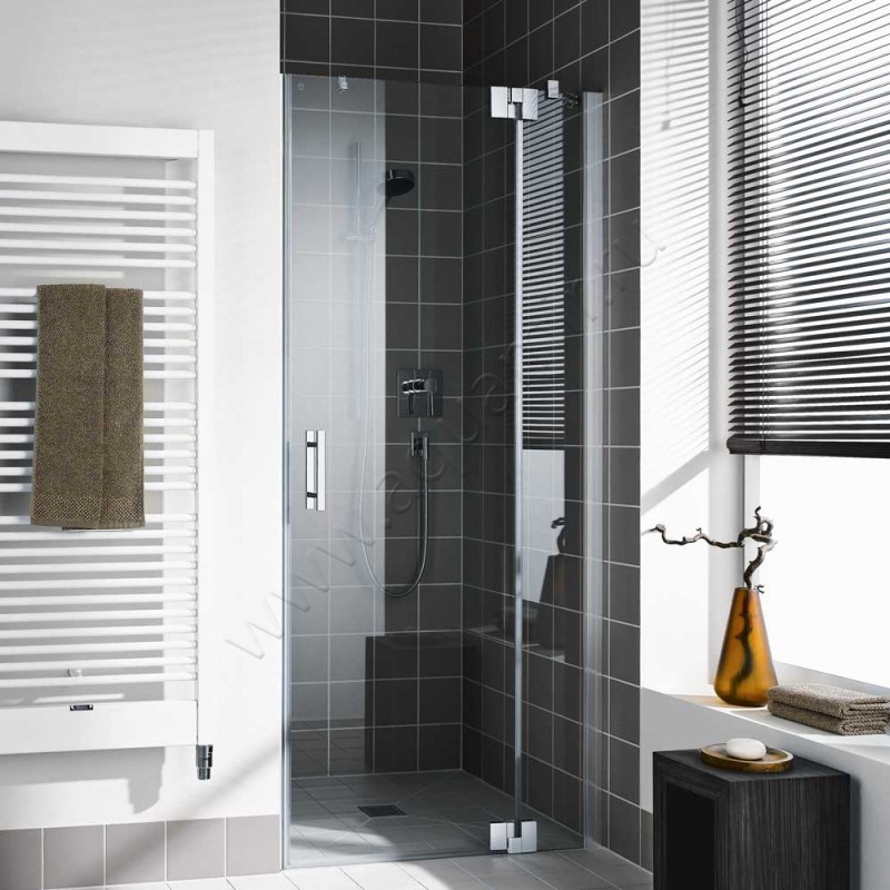 Маятниковая душевая дверь в нишу с фиксированным элементом Kermi Filia XP в серебристом цвете FX1TR07520VPK