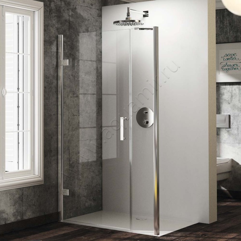 Маятниковая душевая дверь для боковой стенки Huppe Solva pure ST3104092322