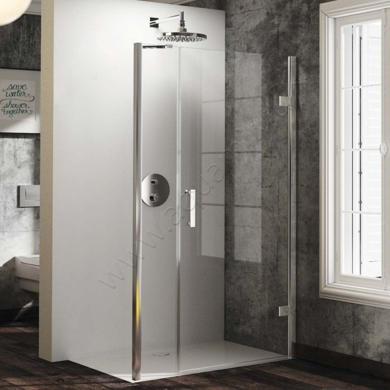 Маятниковая душевая дверь для боковой стенки Huppe Solva pure ST3202092321