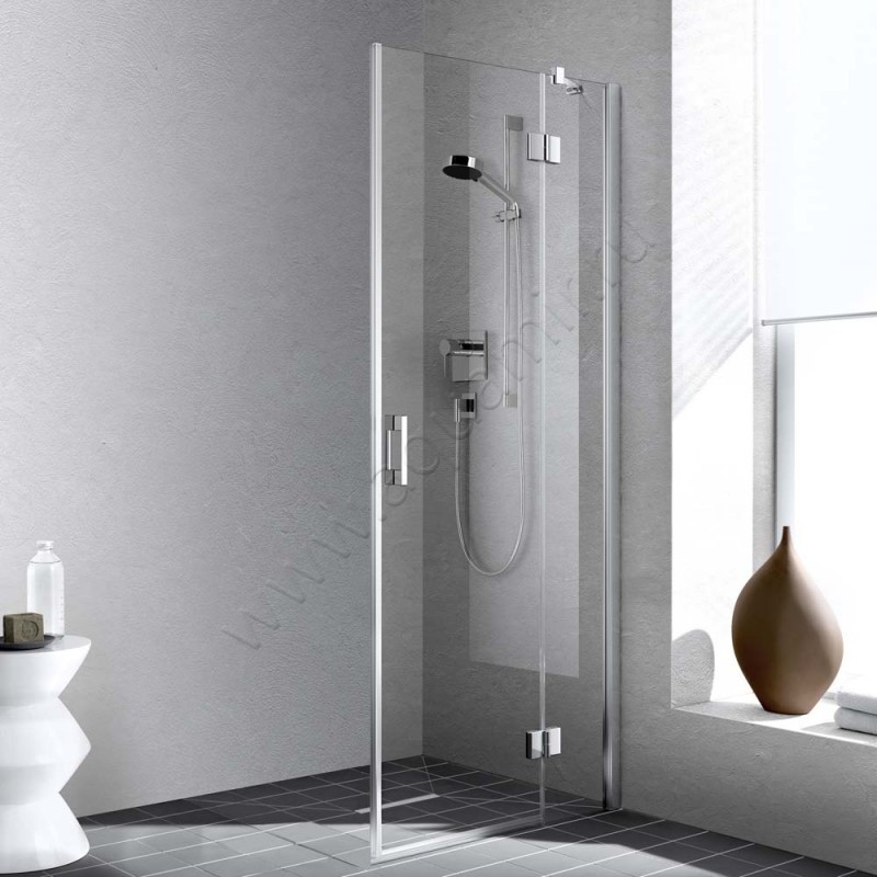 Поворотная душевая дверь для комбинации с ответной частью Kermi Liga LIESR08020VAK