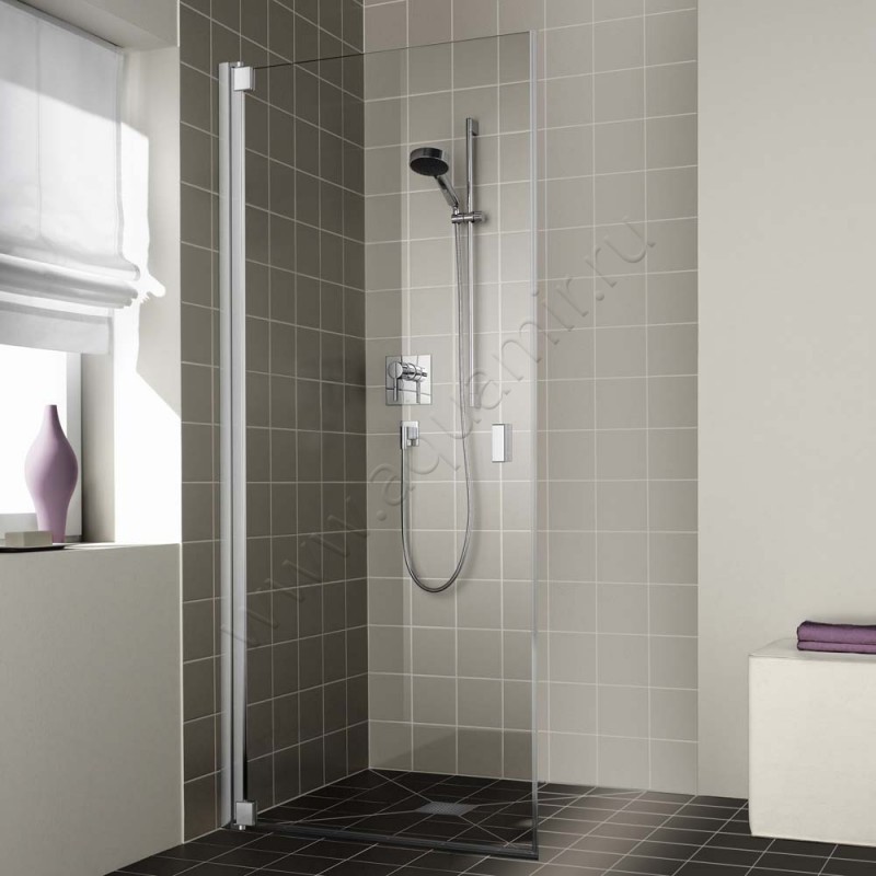 Маятниковая душевая дверь для боковой стенки/боковой двери Kermi Raya RA1KL080201PK