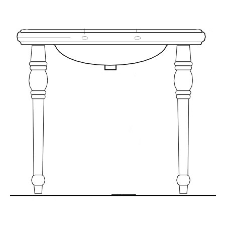 Ножки под раковину Kerasan Retro 1083 01