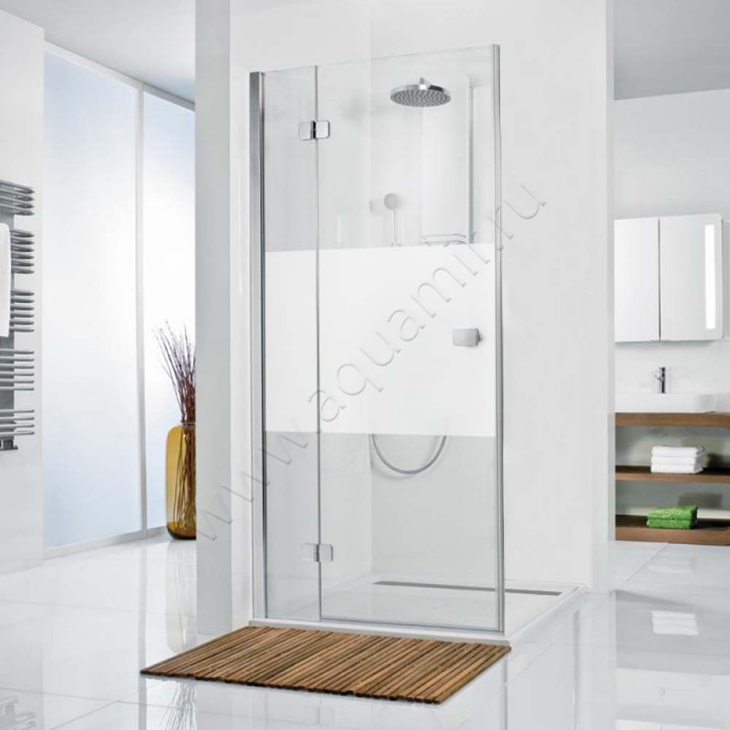 Поворотная душевая дверь для боковой стенки HSK Premium Softcube 6800120-41-100#EdLi200