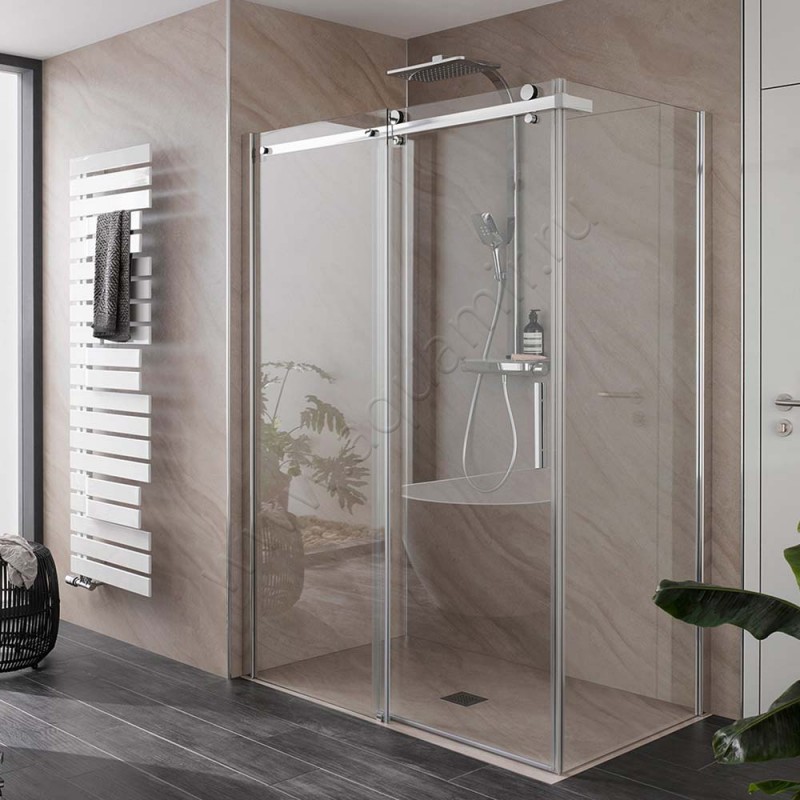 Душевой уголок с раздвижной дверью HSK Premium Softcube 6840140-41-50#EdRe