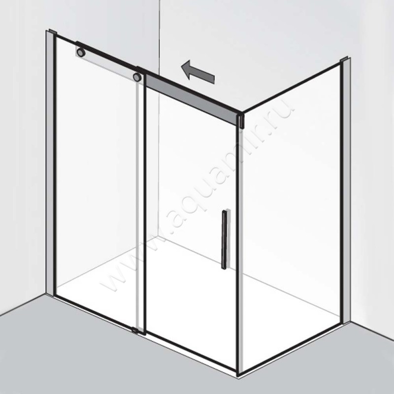 Душевой уголок с раздвижной дверью HSK K2P 2140160-41-50#Li