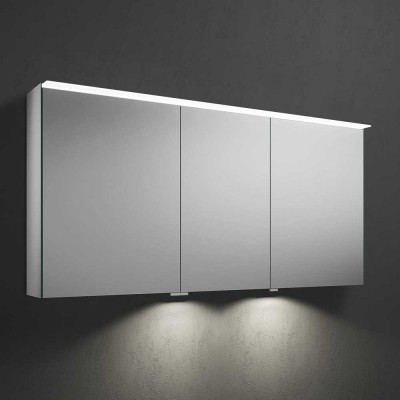 Зеркальный шкаф с подсветкой Burgbad Fiumo 140.6 см (SPIZ140LPN491)