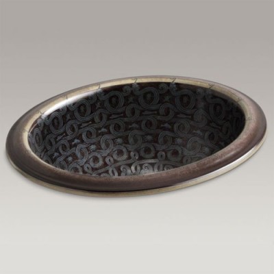 Раковина встраиваемая Kohler Serpentine Bronze 43 см (K-14234-SP-G9, K14234SPG9)