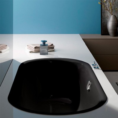 Стальная ванна Bette Lux Oval 190x90, черная овальной формы (3467-035 PLUS AR, 3467035PLUSAR)