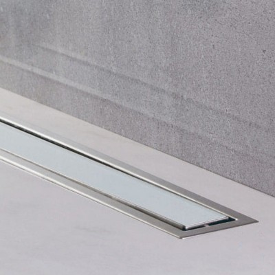 Лоток душевой с решеткой Pestan Confluo Premium White Glass Line 85 см (13000285)