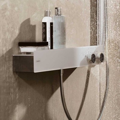 Термостатический смеситель для ванны/душа Hansgrohe ShowerTablet белый/хром (13108400)