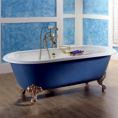Ванна чугунная Recor Dual 170x78, синяя овальная (DUAL 170, DUAL170)