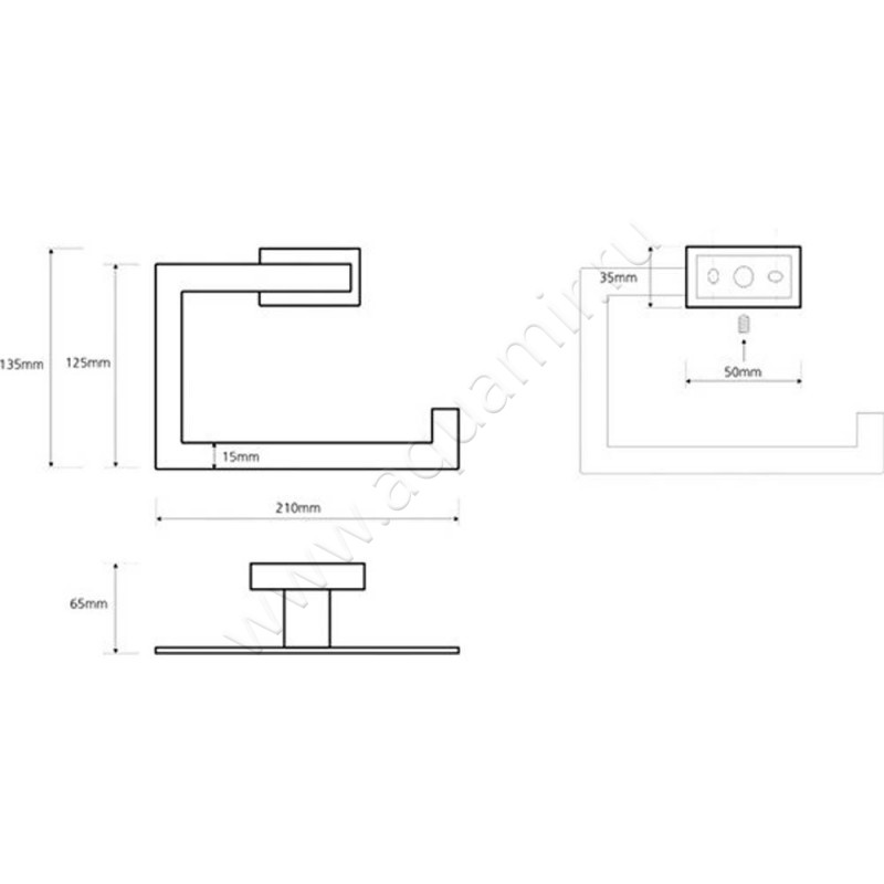 Полотенцедержатель Bemeta Plaza 118104062 размеры