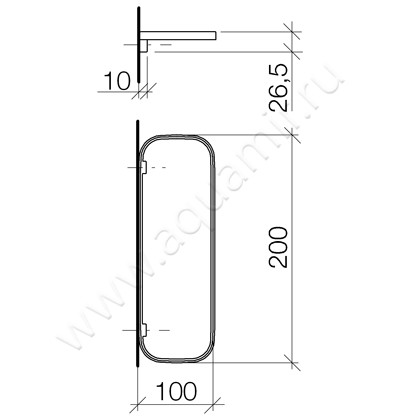 Полка Dornbracht IMO 83482970-00 размеры