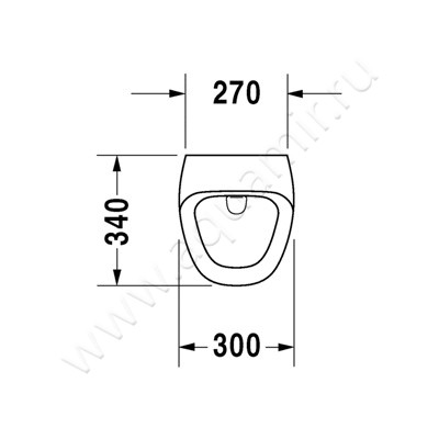 Писсуар подвесной электронный Duravit DuraStyle 2804310000 размеры