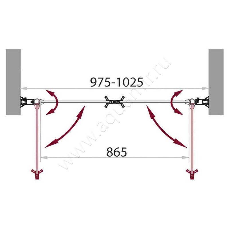 Душевая дверь в нишу BelBagno SELA SELA-B-2-100-C-Cr размеры