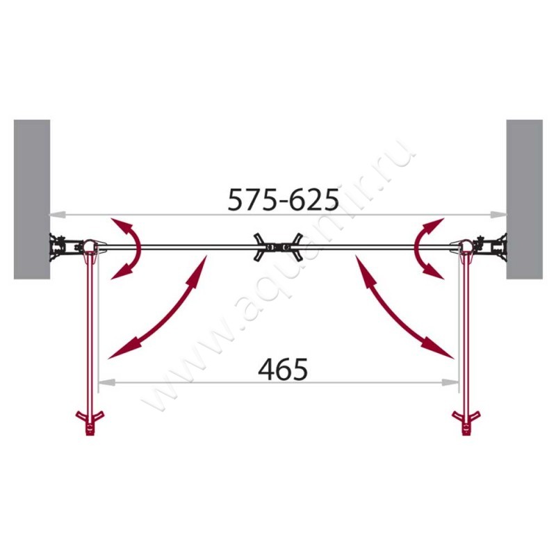 Душевая дверь в нишу BelBagno SELA SELA-B-2-60-P-Cr размеры