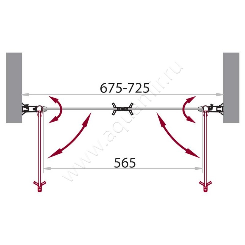 Душевая дверь в нишу BelBagno SELA SELA-B-2-70-C-Cr размеры