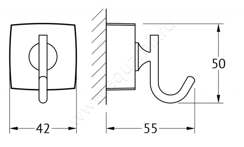 Крючок FBS Esperado ESP 001 размеры