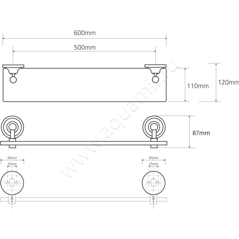 Полка под зеркало Bemeta Retro 144202248 размеры