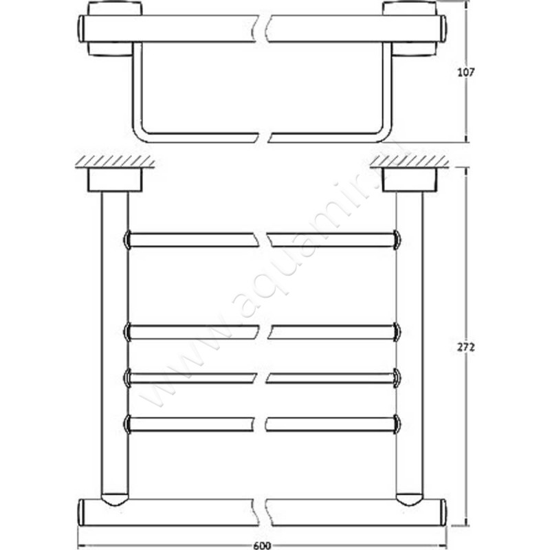 Полка для полотенец FBS Esperado ESP042 размеры