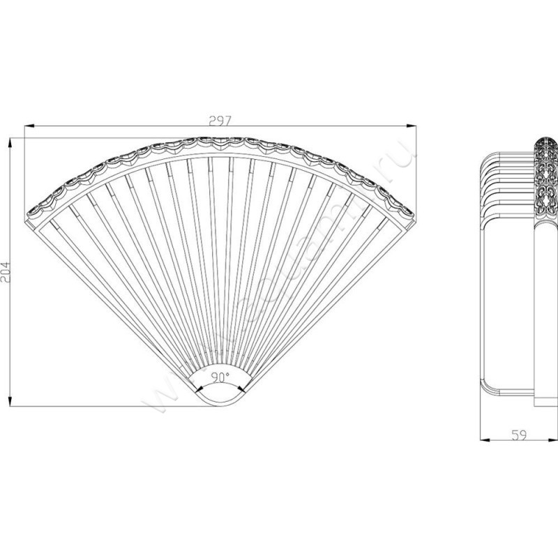 Полкa для душа Lemark Jasmine LM6681ORB размеры