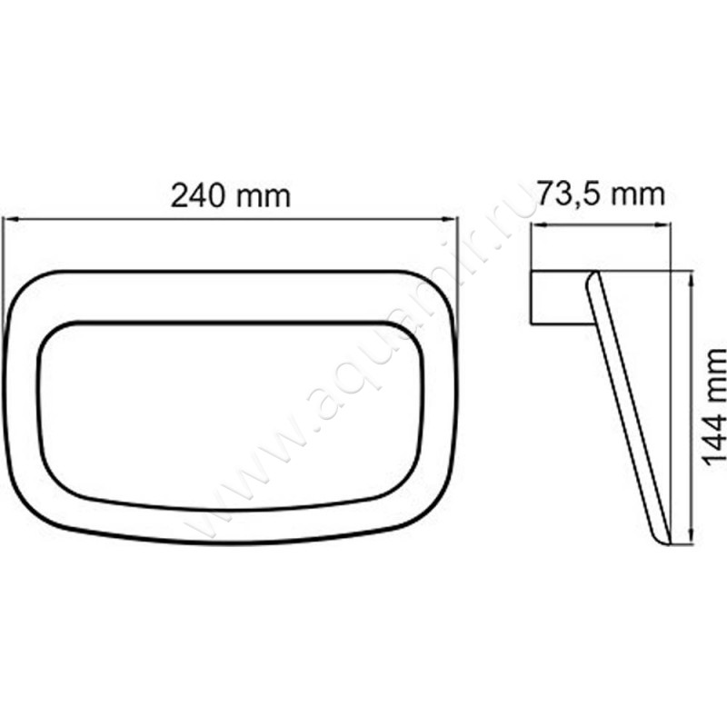 Полотенцедержатель Wasserkraft Aisch K-5960 размеры