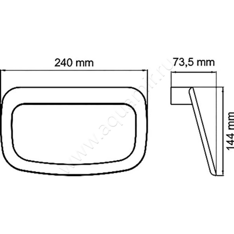 Полотенцедержатель Wasserkraft Elbe K-7260 размеры