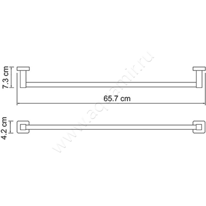 Полотенцедержатель Wasserkraft Lippe K-6530 размеры