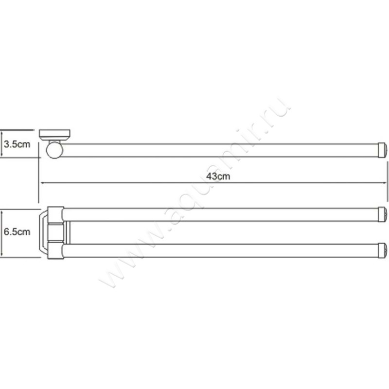 Полотенцедержатель Wasserkraft Oder K-3031 размеры